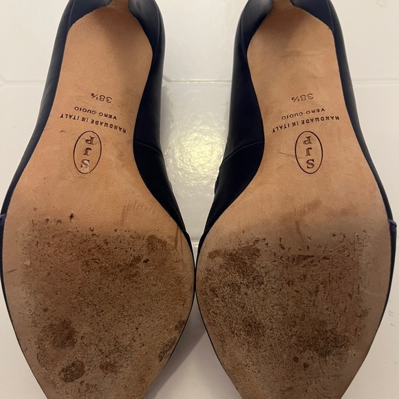SJP Sarah Jessica Parker Blythe Navy Heel 38 1/2 (38.5) size 8 - Picture 5 of 15